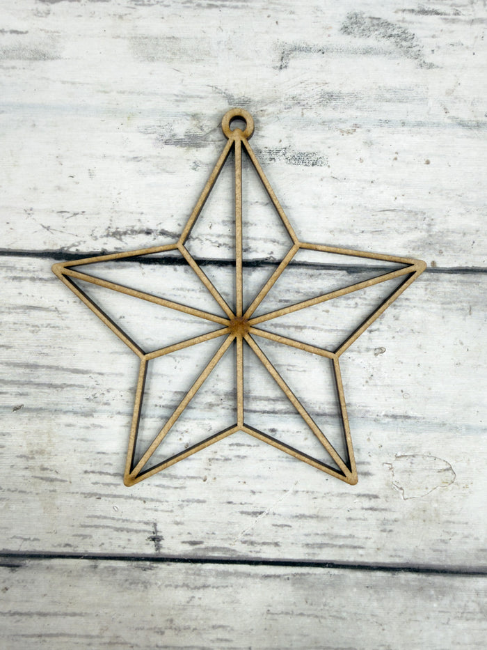 Hollow Christmas Star Ornament DIY