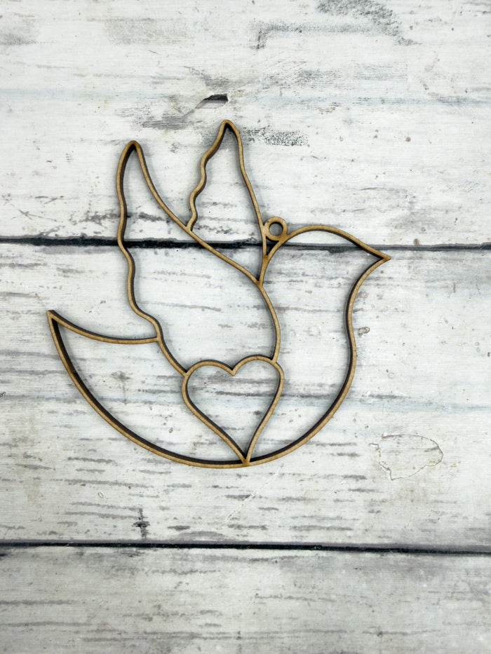 Hollow Dove Ornament DIY