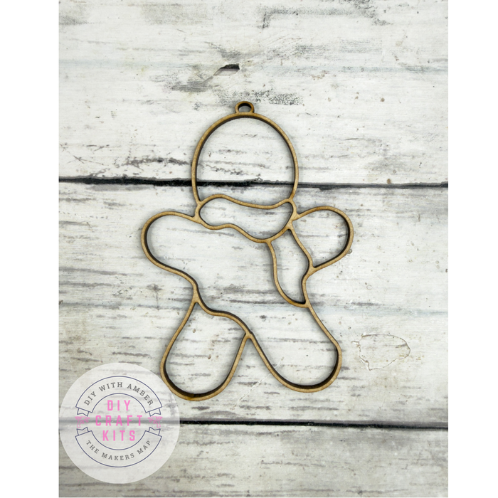 Hollow Gingerbread Man Ornament DIY
