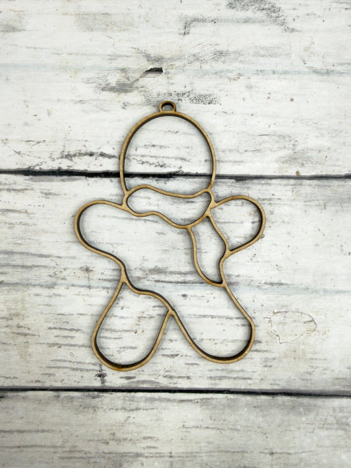 Hollow Gingerbread Man Ornament DIY