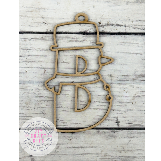 Hollow Letter B Ornament DIY
