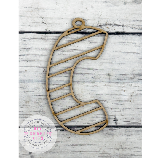 Hollow Letter C Ornament DIY