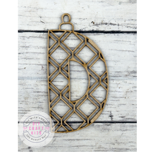 Hollow Letter D Ornament DIY