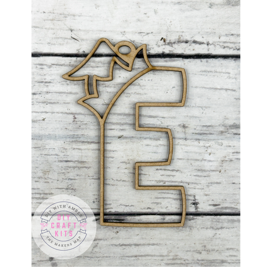 Hollow Letter E Ornament DIY