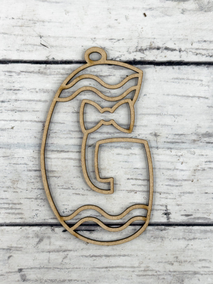 Hollow Letter G Ornament DIY