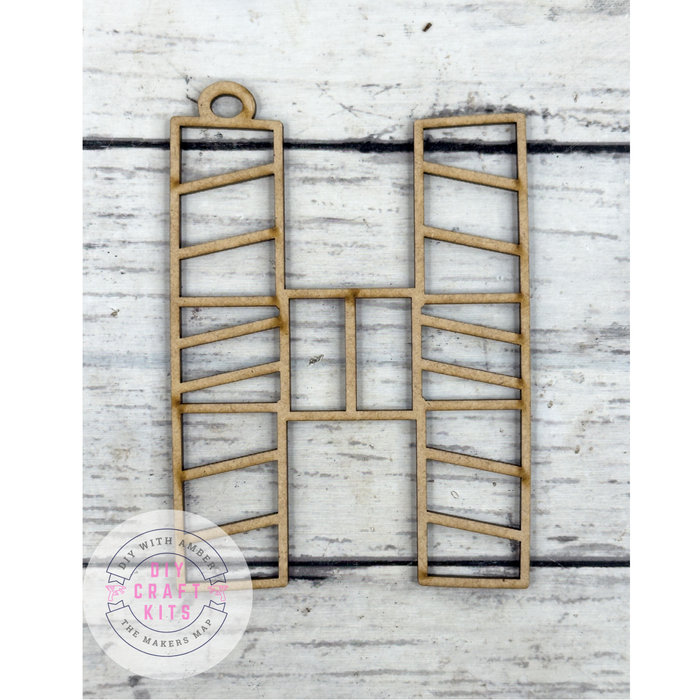 Hollow Letter H Ornament DIY