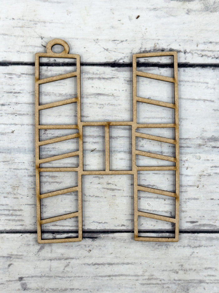 Hollow Letter H Ornament DIY