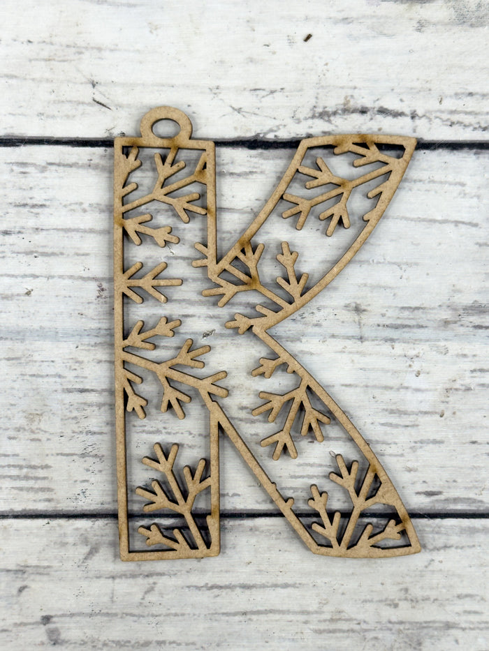 Hollow Letter K Ornament DIY