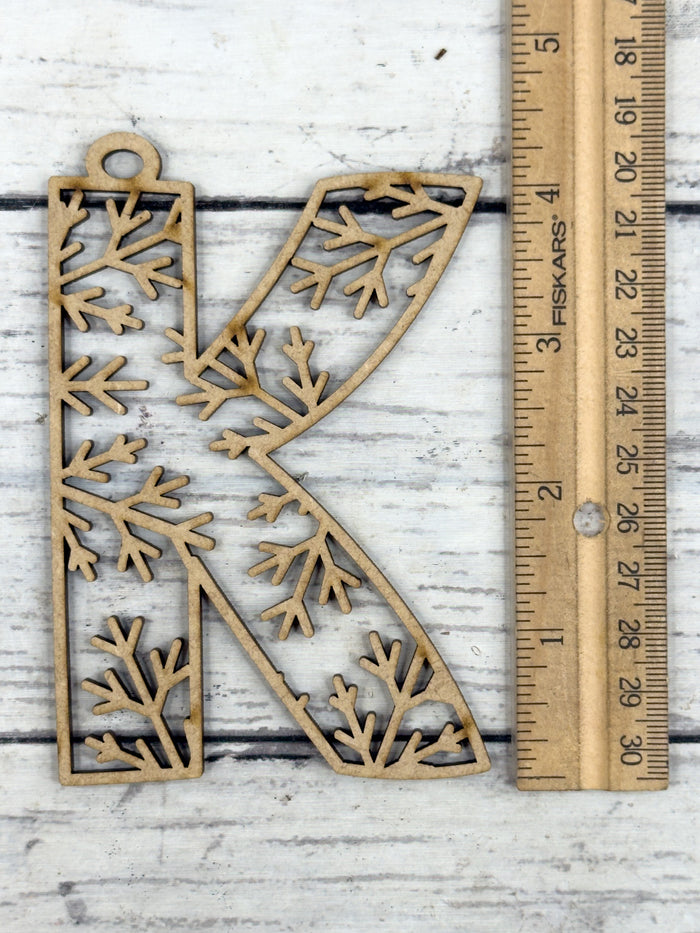 Hollow Letter K Ornament DIY