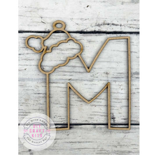 Hollow Letter M Ornament DIY