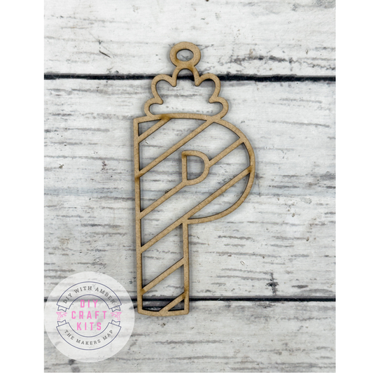 Hollow Letter P Ornament DIY