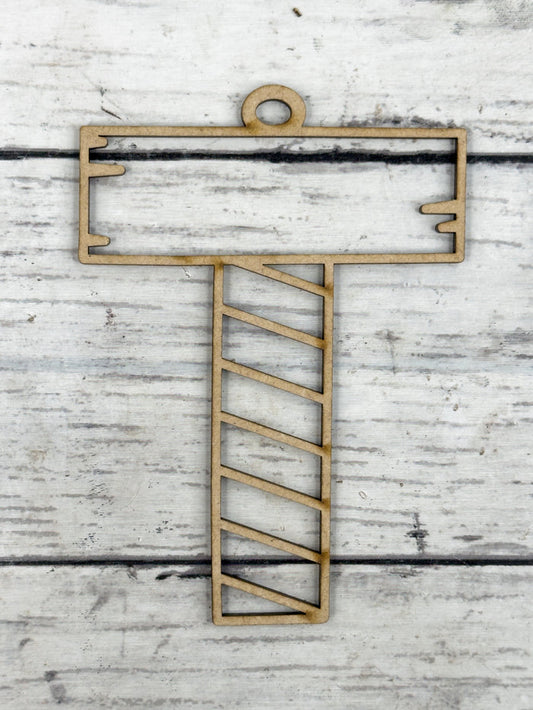 Hollow Letter T Ornament DIY
