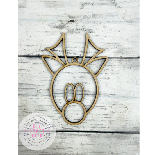 Hollow Reindeer Head Ornament DIY
