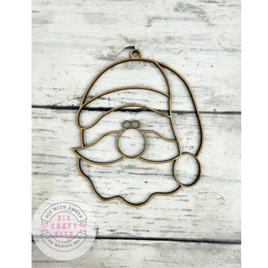 Hollow Santa Head Ornament DIY