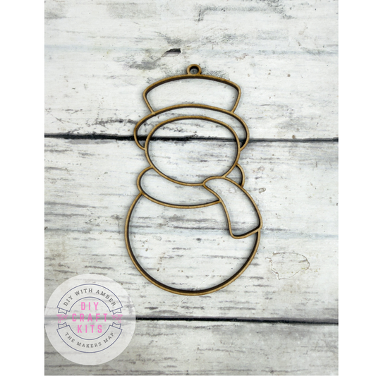 Hollow Snowman Ornament DIY