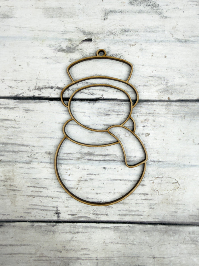 Hollow Snowman Ornament DIY