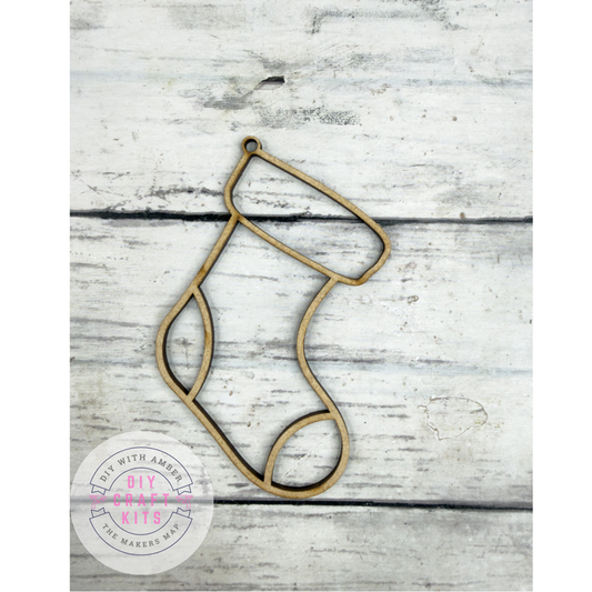 Hollow Stocking Ornament DIY