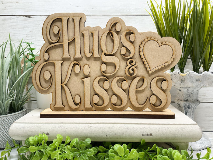 Hugs and Kisses Shelf Sitter DIY Craft Kit
