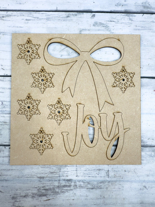 JOY Bow Wooden Embellishments ONLY - Style A
