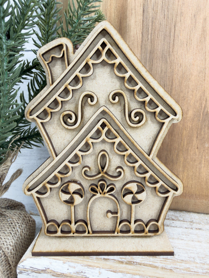 Little Two Story Gingerbread House DIY Kit