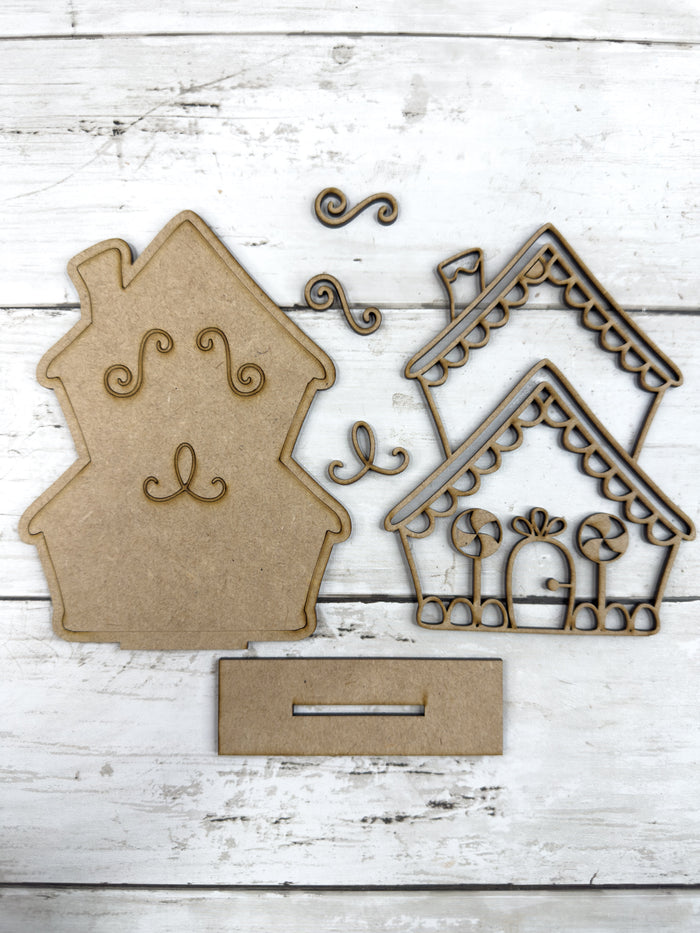 Little Two Story Gingerbread House DIY Kit