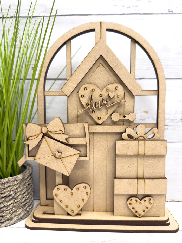 Love Letter Valentine Trio Insert for Interchangeable Window Base DIY Kit