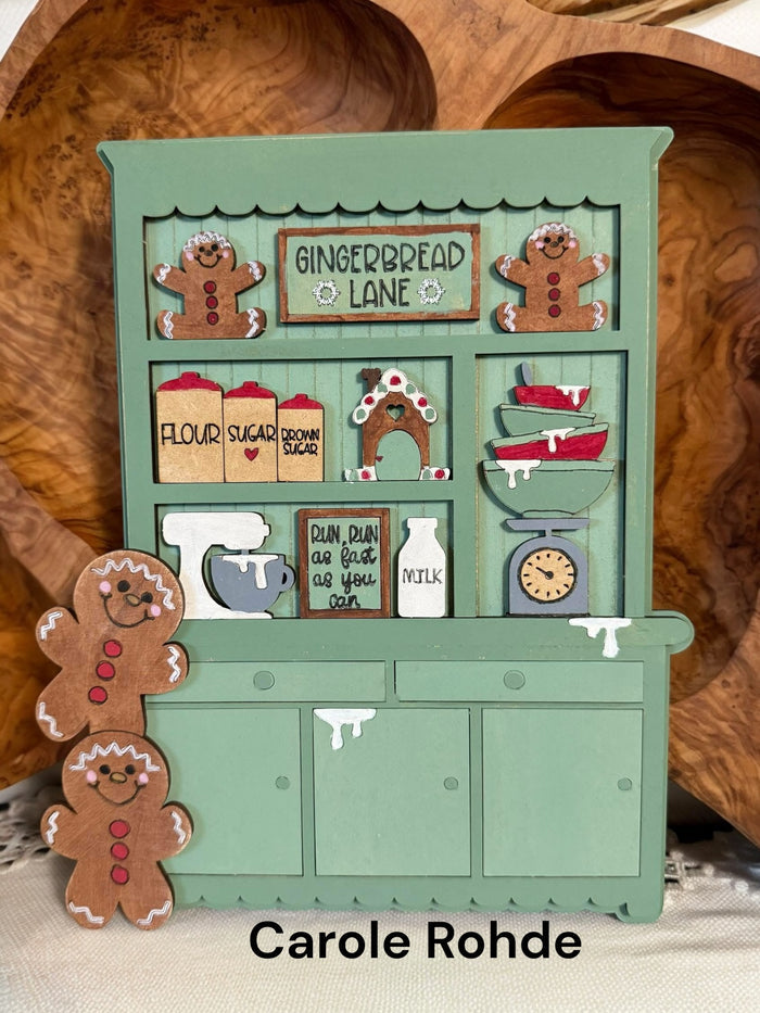 Mini Gingerbread Christmas Hutch DIY Craft Kit