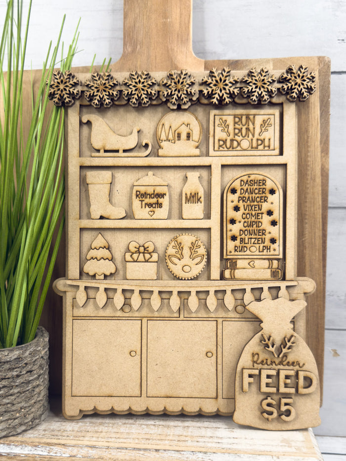 Mini Reindeer Christmas Hutch DIY Craft Kit