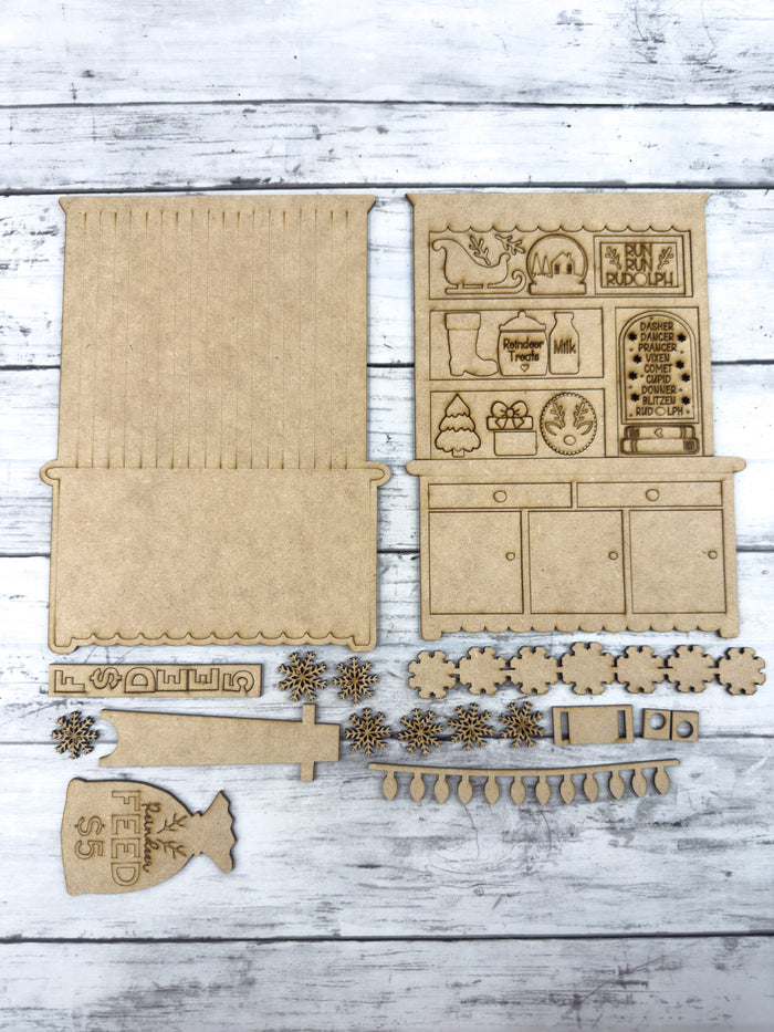 Mini Reindeer Christmas Hutch DIY Craft Kit