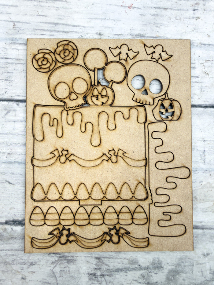 Mini Skull Cake insert for Interchangeable mini cake bases