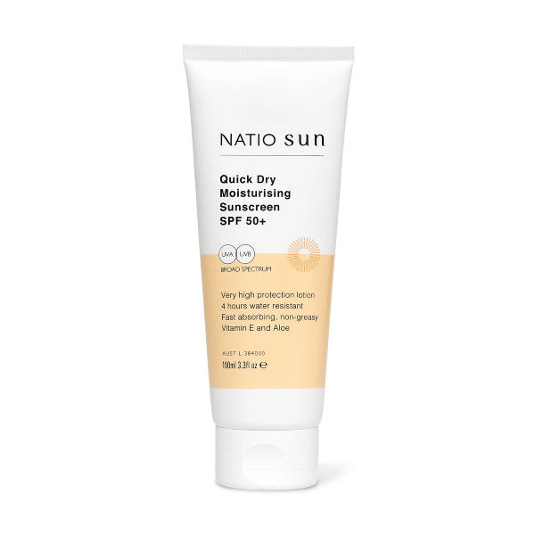 Natio Sun Quick Dry Moisturising Sunscreen SPF 50+ 100ml
