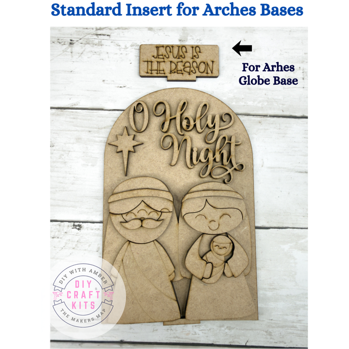 Oh Holy Night Arch Insert for Interchangeable Standard Arches Bases