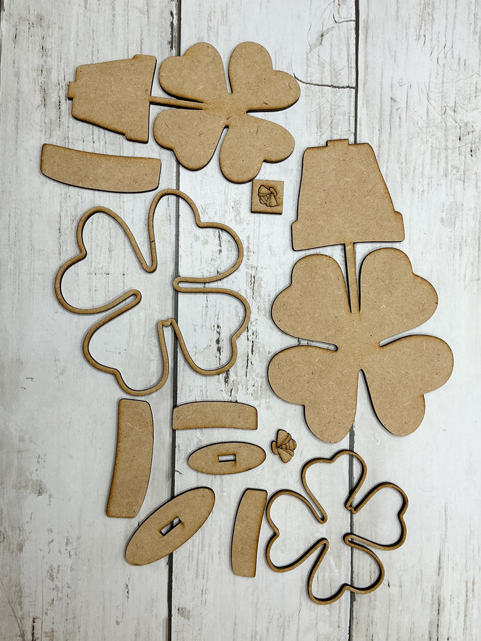 Pair of Shamrocks DIY Kit