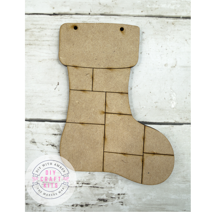 Patchwork Stocking Ornament DIY Kit