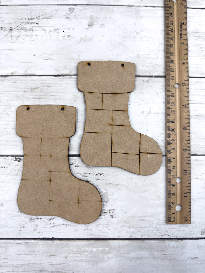 Patchwork Stocking Ornament DIY Kit