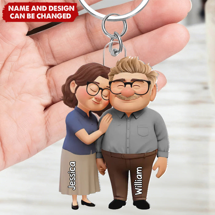 Personalized 3D-Effect "Together We Make Sense" Keychain With Names &  Design | Romantic Anniversary Valentine's Day Gift For Soulmates & Couples