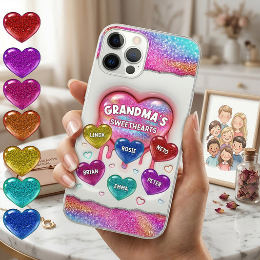 Personalized Grandma's Sweethearts Phone Case | Unique Mother's Day Gift for Mom & Grandma