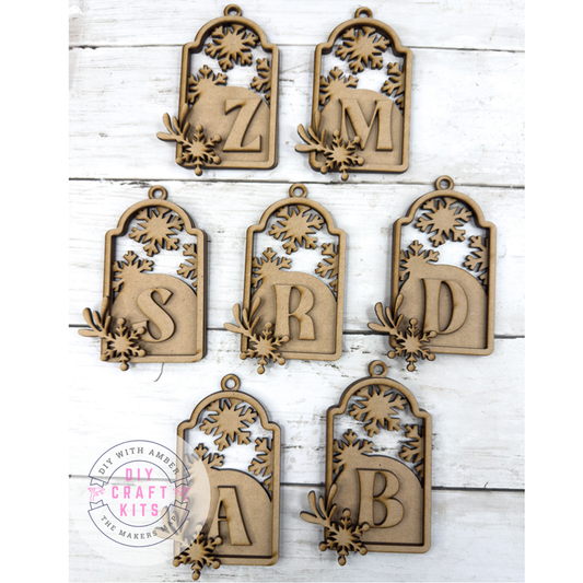 Personalized Monogram Arch Ornament DIY Kit