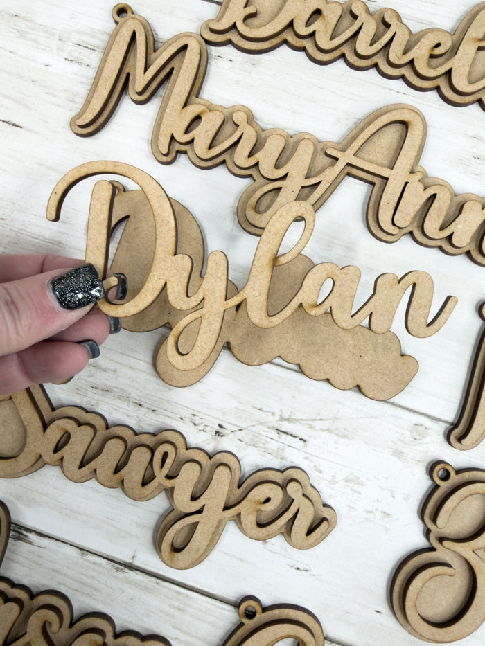 Personalized Name And Backer Tag DIY Kit