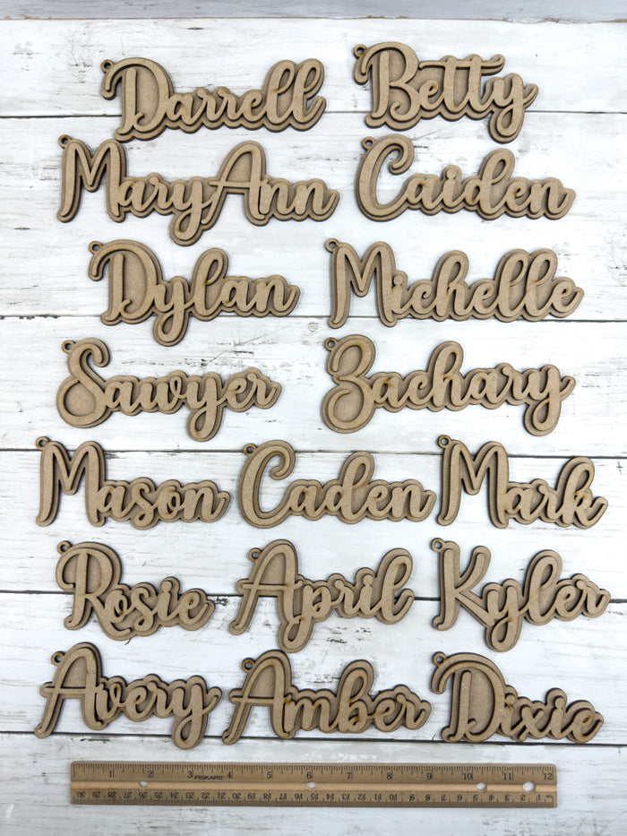 Personalized Name And Backer Tag DIY Kit