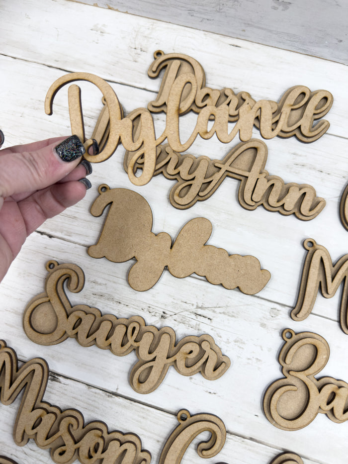 Personalized Name And Backer Tag DIY Kit