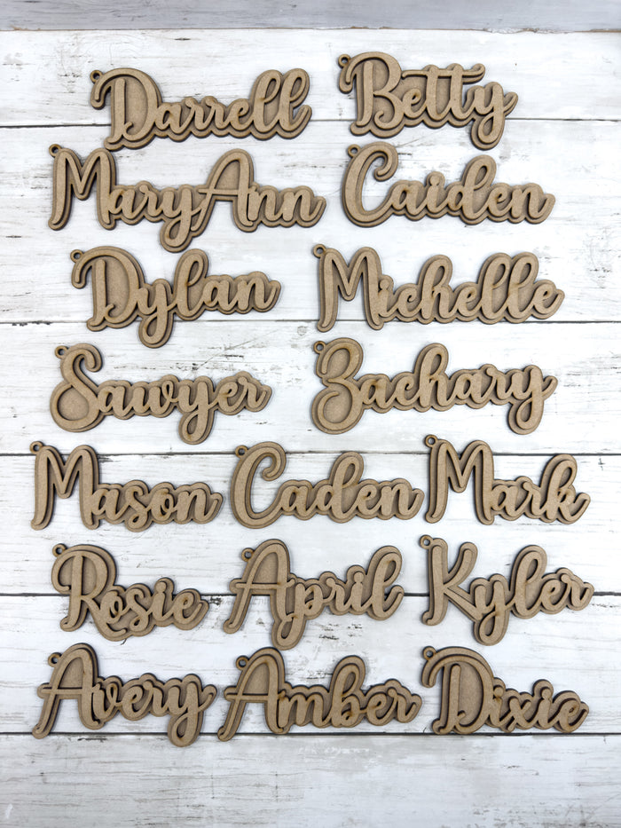 Personalized Name And Backer Tag DIY Kit