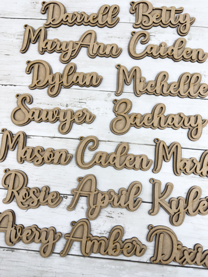 Personalized Name And Backer Tag DIY Kit