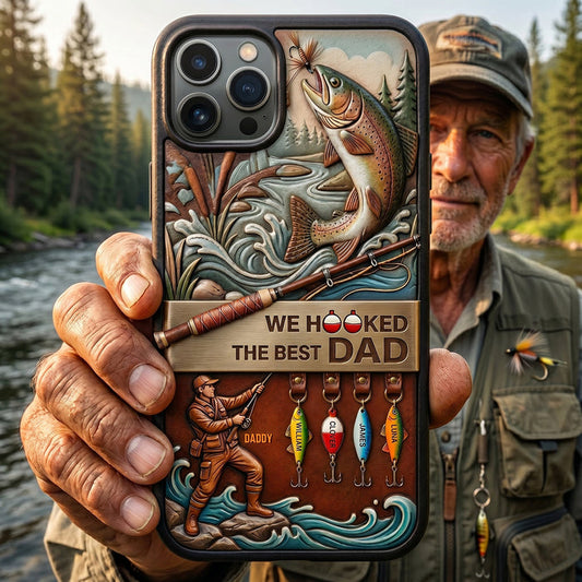 Personalized Reel Cool Fishing Dad Phone Case - Father's Day Gifts
