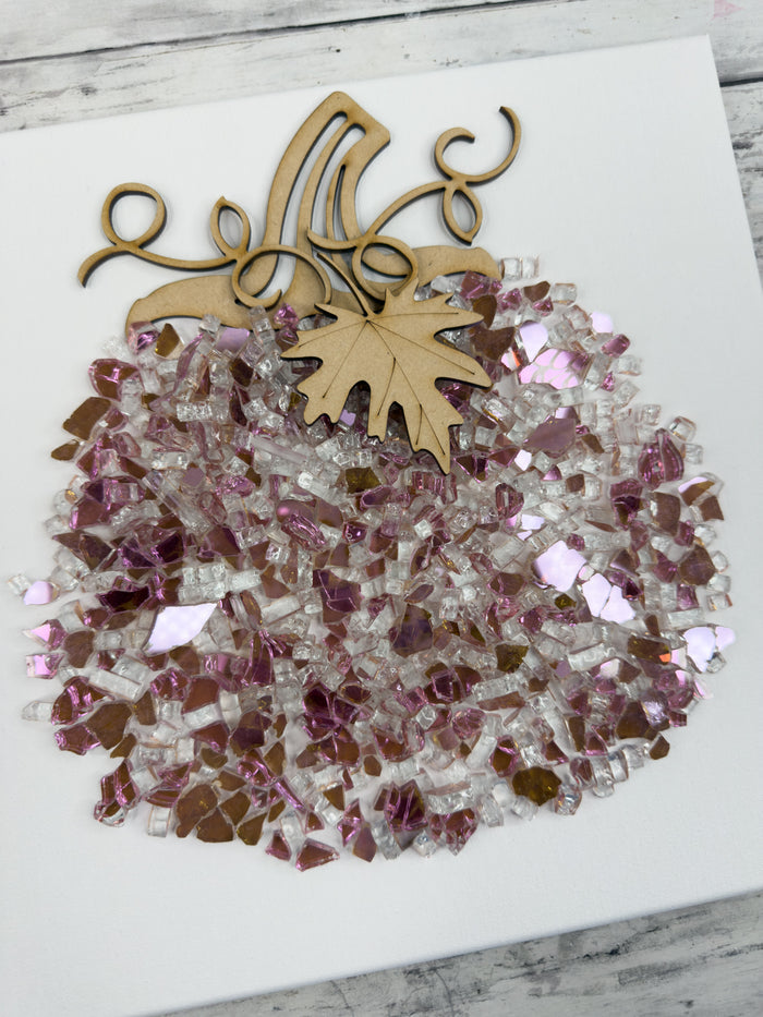 Pumpkin Stem Leaf Wooden Embellishments ONLY