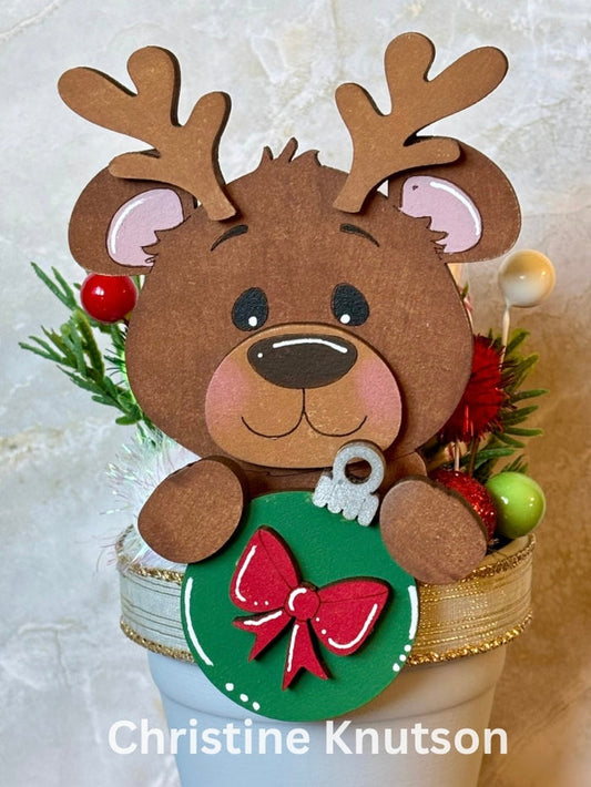 Reindeer Bear and Ornament Hugger Kit