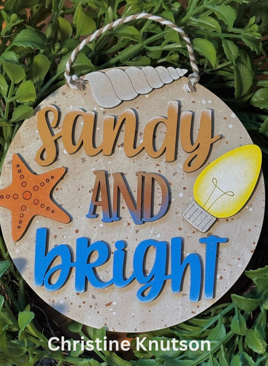 Sandy and Bright 5 in Round DIY Kit