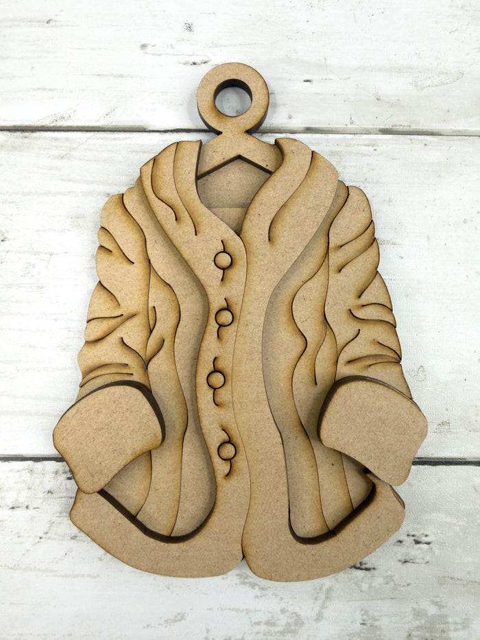 Santa's Coat Ornament DIY Kit