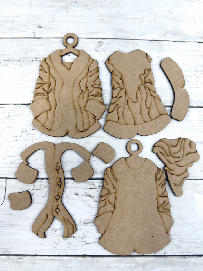 Santa's Coat Ornament DIY Kit