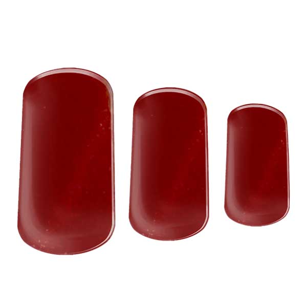 Semi-cured Gel Nail Wraps - Crimson cats eye